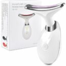 Appareil de beauté pour rajeunissement de la peau du visage et du cou, masseur facial 3 en 1 pour raffermir et éliminer les rides,