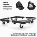 حامل دوار من الفولاذ المقاوم للصدأ قابل للتعديل Support Roulant réglable 80CM en inox