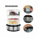 براندمان - طباخ بخار كهربائي 9 لتر - 800 واط BRANDMANN Cuiseur a Vapeur electrique 9L 800W