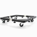 حامل دوار من الفولاذ المقاوم للصدأ قابل للتعديل Support Roulant réglable 80CM en inox