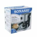 Cafetière Expresso Tout En Un 850 W 15 Bars Capacité 1.L - SCM-4963 Noir/argent