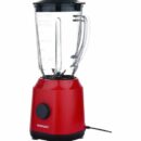 Sonashi Blender 1,8 Litres + Moulin A Café - 2 En 1 - Rouge