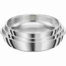 Seb Compact Inox Batterie de cuisine 20 pièces, Induction,, Casseroles , Sauteuse , Couvercles verre + conservation, Spatules, Poignées L953SK04