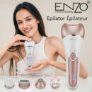 ماكينة إزالة الشعر الرطبة والجافة اللاسلكية  ENZO EN-5842 Wet & Dry Sans Fil Pour Les Jambes Et Le Corps, Avec 10 Accessoires