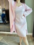 طقم ساتان حريري سامبل قطعتين