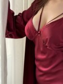 طقم ساتان حريري . سامبل بدون بوني Ensemble simple satin de soie. sans ponge