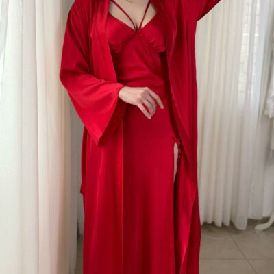 طقم ساتان حريري . سامبل بدون بوني Ensemble simple satin de soie. sans ponge
